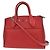 Borsa City Steamer in pelle PM Louis Vuitton Rosso