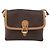 Céline Celine Vintage Macadam Canvas and Leather Braun