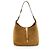 Chloé Marcie Piccola Hobo in Pelle Scamosciata Marrone Beige