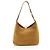 Chloé Marcie Piccola Hobo in Pelle Scamosciata Marrone Beige - vista 3