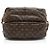Bolso mensajero Saumur 35 en lona monograma vintage Louis Vuitton Castaño - vista 4