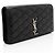 Saint Laurent Monogram Kate Clutch aus gestepptem Lammleder Schwarz - Ansicht 2