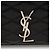 Saint Laurent Monogram Kate Clutch aus gestepptem Lammleder Schwarz - Ansicht 9