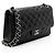 Gabrielle Borsa Jumbo Double Flap Classica in Pelle Caviar di Chanel Nero - vista 2