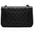 Gabrielle Borsa Jumbo Double Flap Classica in Pelle Caviar di Chanel Nero - vista 3