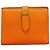 Cartera Hermès Béarn en cabra Naranja