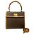Céline Celine Macadam Triomphe leather PVC 2way bag Brown Beige - view 2