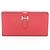 Hermès Bearn Soufflet Bi-Fold Langbörse Rot