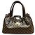 Borsa a mano Artsy MM Damier Ebene di Louis Vuitton Marrone