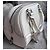 Borsa in pelle Louis Vuitton Montaigne PM Bowling Bianco - vista 8
