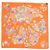 Silk In Bufanda de seda Carré 90 Planifleurs de Hermès Naranja - vista 2