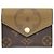 Cartera Zoe Tri-Fold Louis Vuitton Castaño Monograma