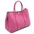 Borsa Tote Hermès Garden Party TPM Rosa Porpora - vista 2