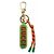Portachiavi Gucci con supporto e charm D'oro Verde Arancione