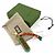 Portachiavi Gucci con supporto e charm D'oro Verde Arancione - vista 2