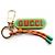 Portachiavi Gucci con supporto e charm D'oro Verde Arancione - vista 4