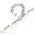 Collana Coco Mark di Chanel Argento Bianco - vista 4
