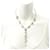 Collana Coco Mark di Chanel Argento Bianco - vista 6