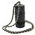 Estuche para labios con cadena matelassé de Chanel Negro - vista 3