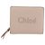 Chloé Portafoglio Compatto in Pelle Chloe Sense Rosa Oro Auth 149925V D'oro - vista 13