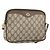 Gucci Borsa a Spalla GG Supreme PVC Beige Oro 97 02 068 Auth 170761 D'oro