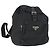 Mochila PRADA de nylon negra plateada auténtica 170313 Negro Plata