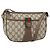 Borsa Sherry Line GG Supreme Web di GUCCI in PVC beige e oro 89 02 032 Auth 170109 D'oro