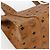 Borsa Tote Vicetos Logogram MCM in PVC Marrone Oro Auth BA10363 D'oro - vista 14