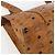 Borsa Tote Vicetos Logogram MCM in PVC Marrone Oro Auth BA10363 D'oro - vista 16