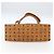 Borsa Tote Vicetos Logogram MCM in PVC Marrone Oro Auth BA10363 D'oro - vista 5