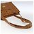 Borsa Tote Vicetos Logogram MCM in PVC Marrone Oro Auth BA10363 D'oro - vista 7