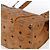 Borsa Tote Vicetos Logogram MCM in PVC Marrone Oro Auth BA10363 D'oro - vista 9