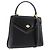 BALLY Borsa a mano in pelle 2 vie Nero Oro Auth BA10754 D'oro