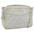 CHANEL Borsa a Spalla Matelassé Pelle Bianca Oro CC Auth BA10848 Bianco D'oro
