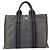 Hermès HERMES Fourre Tout PM Bolsa de Mano Lona Gris Plata Auth ti3712 Castaño - vista 13