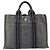 Hermès HERMES Fourre Tout PM Bolsa de Mano Lona Gris Plata Auth ti3712 Castaño - vista 2