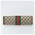 GUCCI GG Supreme Web Sherry Line Clutch Bag PVC Beige Rosso Auth ti3685 - vista 6