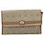 Christian Dior Borsa a spalla in tela a nido d'ape PVC beige oro Auth ka2361 - vista 13