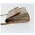 Christian Dior Borsa a spalla in tela a nido d'ape PVC beige oro Auth ka2361 - vista 4
