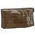 FENDI Zucchino Canvas Clutch Bag Braun Auth ti3645