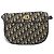 Borsa a Spalla in Tela Trotter Christian Dior Blu Navy Oro Auth 171117 - vista 13