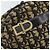 Borsa a Spalla in Tela Trotter Christian Dior Blu Navy Oro Auth 168925 D'oro - vista 17