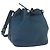 Noe LOUIS VUITTON Borsa a Spalla Petit Noé Epi Blu M44105 LV Auth ka2419