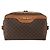 Céline Borsa a Spalla in Tela Macadam CELINE in Pelle PVC Marrone Oro Auth ti3696 D'oro - vista 13