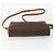 Céline Borsa a Spalla in Tela Macadam CELINE in Pelle PVC Marrone Oro Auth ti3696 D'oro - vista 5