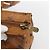 Borsa a Spalla MCM Vicetos Logogram in Pelle PVC Marrone Oro Auth BA10851 D'oro - vista 10
