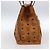 Borsa a Spalla MCM Vicetos Logogram in Pelle PVC Marrone Oro Auth BA10851 D'oro - vista 3