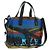 LOEWE Anagram Amazona 75 Bolso de Mano de Cuero 2 en 1 Azul Plata Auth 149898SM