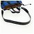 LOEWE Anagram Amazona 75 Bolso de Mano de Cuero 2 en 1 Azul Plata Auth 149898SM - vista 9