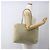 Prada Tote Bag aus Nylon in Creme Silber authentisch ti3744 Roh - Ansicht 23